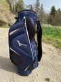 Golfbag Golftasche Cartbag für Trolley Card Trolleybag MIZUNO BLAU WIE NEU