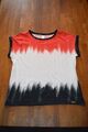 Damen Shirt Gr.40/42 rot /weiss /schwarz