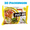 Mama Pho Bo Instant Reisnudeln Rind 30er Pack (30 x 55g) Reis Noodles