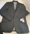 Brook Tavener Herren Zeus maßgeschneiderte Passform schwarze Jacke Größe 42 UVP £ 70