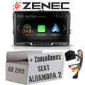 Seat Alhambra 2 7N | Zenec Z-E2055 | 2-DIN Autoradio mit Bluetooth | DAB+ | USB