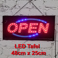 Lichtschild Werbeschild LED OPEN 48 x 25 cm Licht Werbetafel Schild LED-Tafel