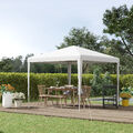 Outsunny Pavillon Partyzelt Faltpavillon Gartenzelt Festzelt wetterfest 2,7x2,7m