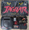 Atari Jaguar Konsole + Controller, Kabel, Handbuch & Spiel - verpackt