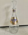 Leere Glas-Karaffe mit Glasdeckel/Russland von Wodka Царица стола Медовая» 0,5 L