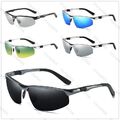 Aluminium Herren Fahren Sonnenbrille Polarisiert UV400 Schutz HD Pilotenbrille