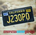 USA Nummernschild/ Kennzeichen/license plate* California black plate New Style*