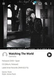 Arc Angel Jeff Cannata ~ Watching The World +2 CD 2005 Hi-Tech AOR Melodic Rock