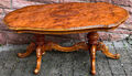 Wunderschöne Intarsien Antiker Massiv Holz Tisch, Couchtisch 55 cm Hoch