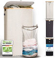 Hennez® 100L Wäschekorb mit Deckel  - herausnehmbarer Wäschesack
