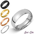 Ring aus Edelstahl Partner-Ringe rosé gold silber schwarz rotgold Damen Herren 