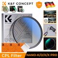 K&F Concept Zirkularer Polfilter CPL Filter Ultra-Slim 37-127mm NANO-K/D/X/X-PRO