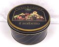 Italienische Vintage Blech-Panna & Limone-Il Sorbetto-Schwarz/Obst-Werbung/Kitsch