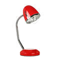 Schreibtischleuchte Retro Rot verstellbar 36 cm Metall Tischlampe Büro B-Ware