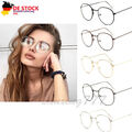5 Farben Damen Brille Ohne Stärke Klare Gläser Rund Retro Klarglas Vintage Neue;