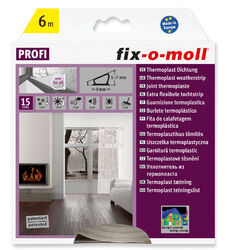 Fensterdichtung Türdichtung Thermoplast Dichtung tansparent 6m x 9mm fix-o-moll 