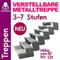 Außentreppe, verst. Metalltreppe Gartentreppe Stufen Wangentreppe Stahl Treppe