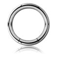 {PiA} Segmentring 1,2 - 5,0 mm aus Chirurgenstahl - Smooth Closure Ring Piercing