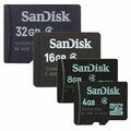 SanDisk 2GB 4GB 8GB 16GB 32GB Micro SD Standard C4 Speicher+Adapter Memory Card