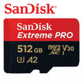 SanDisk Extreme Pro Speicherkarte SD micro SD XC 512GB C10 A2 Adapter Card