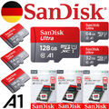SANDISK ULTRA A1 micro SD Karte Speicherkarte 32GB 64GB 128GB 256GB 512 microSD