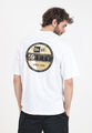 NEW ERA T-shirt Uomo  MANICA CORTA T-shirt da uomo Oversize New Era Sticker Bian
