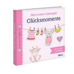 Babyalbum: Mein erstes Lebensjahr - Glücksmomente. Rosa | Buch | Deutsch | 2020