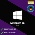 Microsoft Windows 10 Pro / Professional 64 Bit NEU Freischaltschlüssel DE