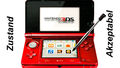 Nintendo 3DS Handheld-Spielkonsole Metallic Rot Zustand: Akzeptabel