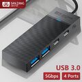 4 Port Typ-C HUB Verteiler Splitter Adapter USB-A 3.0 USB-C 3.0 PD100W für PC