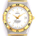 Omega Constellation Automatic Chronometer Stahl Gold Metall Band