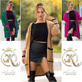 Koucla Strick Jacke Oversized long Strick Cardigan Strickjacke Milax-Fashion