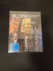 NEU Blomkamp 3 - Chappie Disctrict 9 Elysium Limited Edition Blu-ray Steelbook