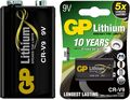 1x GP Batterie Lithium 9V Block E-Block CR-V9 /CRV9 ideal für Rauchmelder