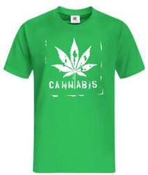 Cannabis T-Shirt Fun Bong Hanfblatt Weed Joint Dope Smoke Rauchen Sprüche 