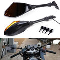 Motorrad Spiegel Pfeil LED Blinker Amber Rückspiegel Für Harley Suzuki Kawasaki