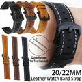 Echte Leder Armband Für Samsung Galaxy Watch 3 45/46mm Gear S3 Classic/Frontier