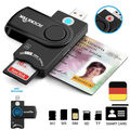 USB 2.0 Smart Card Reader Chipkartenleser Kartenleser Personalausweis Lesegerät