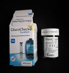 49 St. Glucocheck Excellent Blutzucker Teststreifen bis 01.2023 PZN 09121082