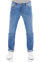 DENIMFY Herren Jeans Hose DFMiro Straight Fit Baumwolle Basic Jeanshose StretchSchwarz Blau Grau - w30 w31 w32 w33 w34 w36 w38 w40