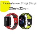 Silikon Sport Armband Amazfit Watch Bib GTS/GTR 2/3 Sportband ✅ 20mm 22mm Ersatz