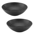 CreaTable LAVA STONE Geschirrset Salatschüssel 2 tlg Servierschale Obstschale