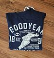 Goodyear * Akron Ohio * Kapuzenshirt /Pullover * Herren * blau * Gr.öße L *