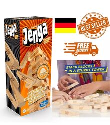 Hasbro Gaming Jenga Classic, Children's Game That Promotes The Speed of Reaction