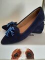 Hush Puppies WIELDLEDER Ballerina  blau cognac Gr. 40/41 bequem