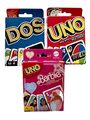 Uno Kartenspiel Sammlung. Eins. Eins zwei. Uno Barbie Der Film. Drei Spiele Set.