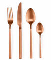 ERNESTO® Tafelbesteck, 16-teilig, für 4 Personen, Rosegold, rostfreier Edelstahl