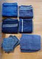 Handtücher Handtuch Set Badezimmer  Blau
