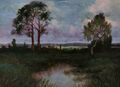 Räumungsverkauf Abholung Übergabe Gemälde Signiert Landschaft Moor Birke