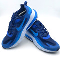Nike Air Max 270 React Turnschuhe Herren Größe 11,5 UK dreifach in blau Fitnessstudio Wandern